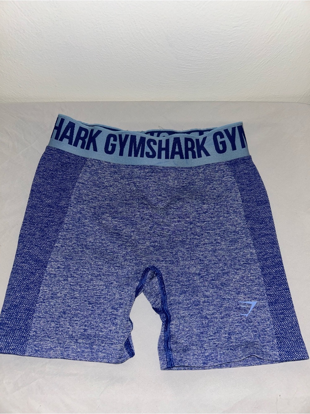 Gymshark Seamless High Waisted Workout Shorts Blue Marl Women’s Size Small